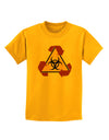 Recycle Biohazard Sign Childrens T-Shirt by TooLoud-Childrens T-Shirt-TooLoud-Gold-X-Small-Davson Sales