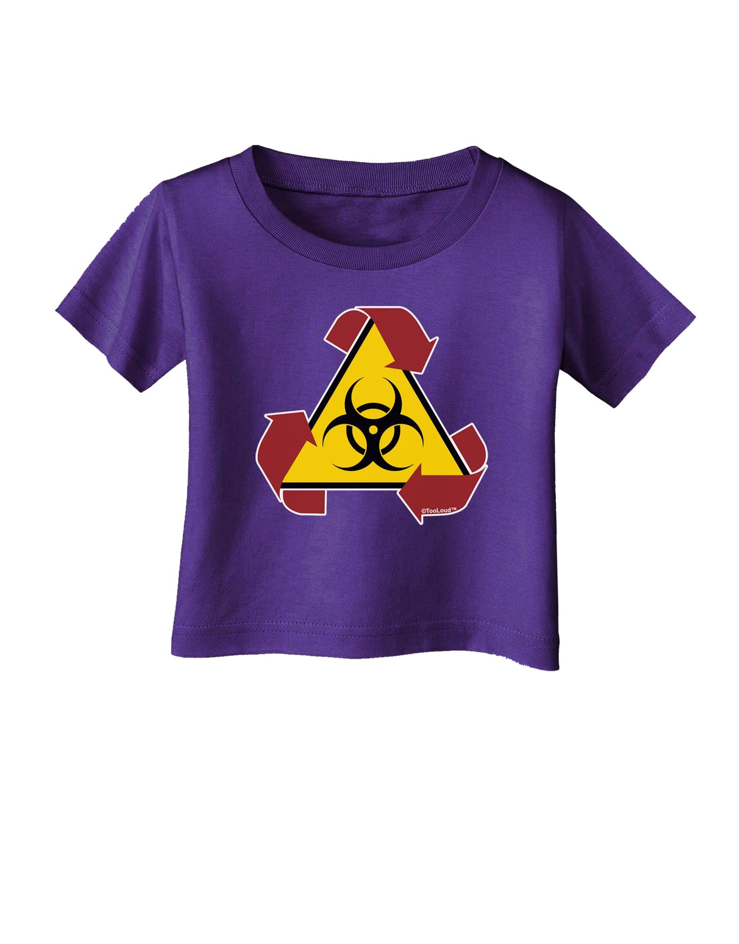 Recycle Biohazard Sign Infant T-Shirt Dark by TooLoud-Infant T-Shirt-TooLoud-Purple-06-Months-Davson Sales