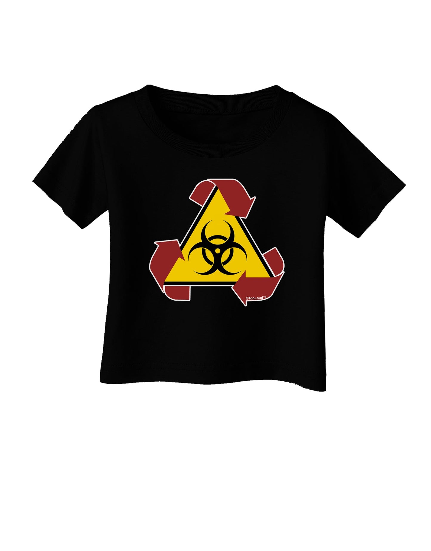 Recycle Biohazard Sign Infant T-Shirt Dark by TooLoud-Infant T-Shirt-TooLoud-Black-06-Months-Davson Sales