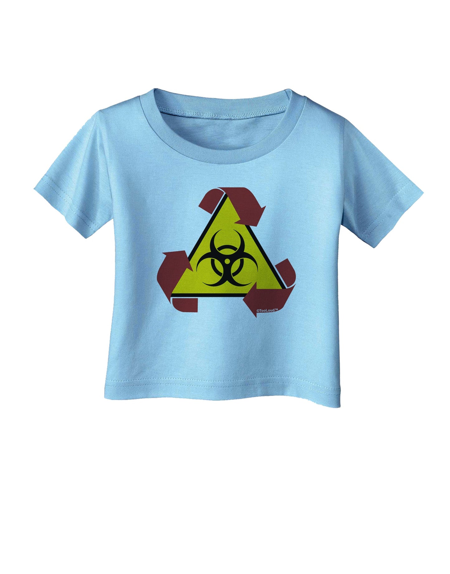 Recycle Biohazard Sign Infant T-Shirt by TooLoud-Infant T-Shirt-TooLoud-Aquatic-Blue-06-Months-Davson Sales