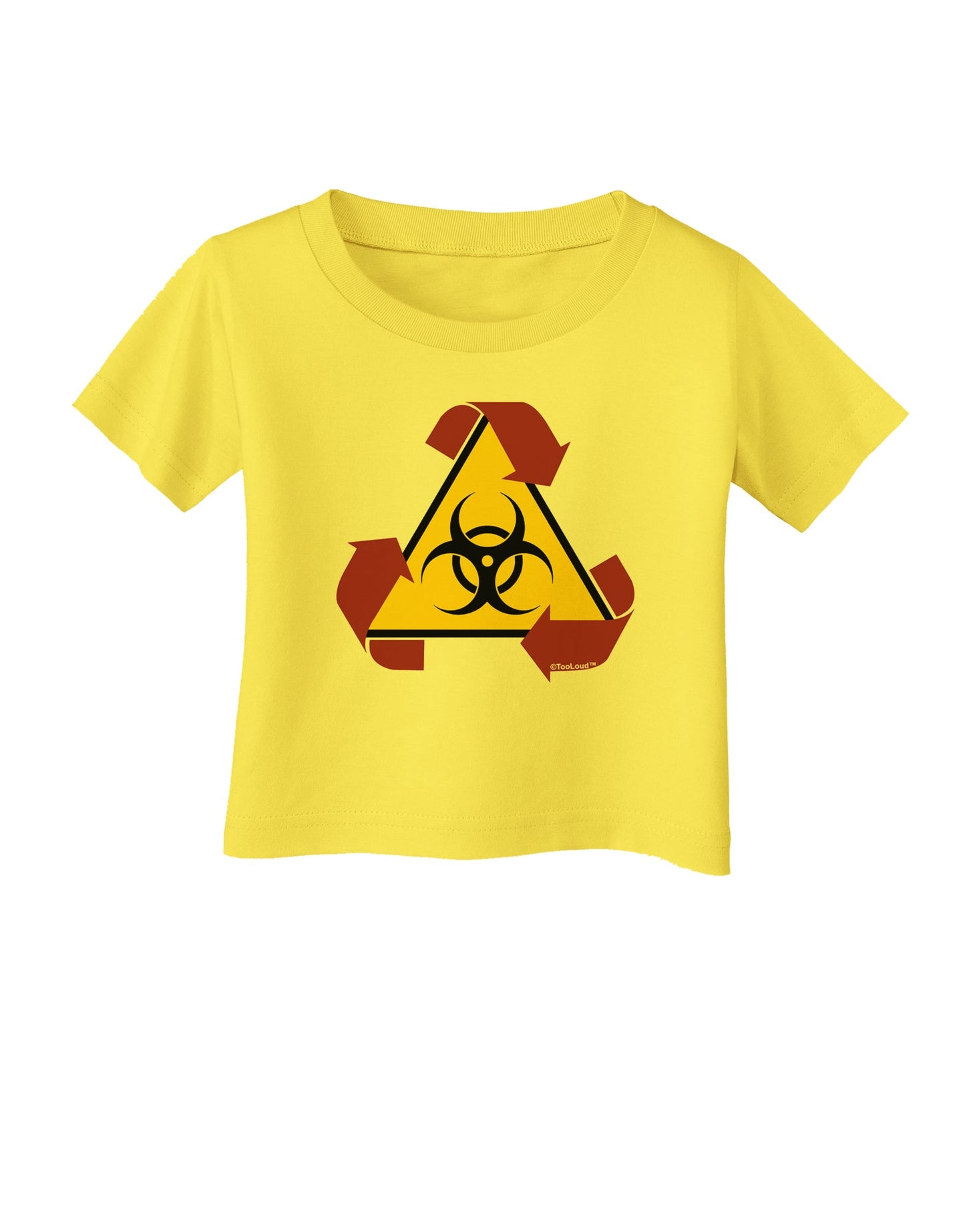 Recycle Biohazard Sign Infant T-Shirt by TooLoud-Infant T-Shirt-TooLoud-Yellow-06-Months-Davson Sales