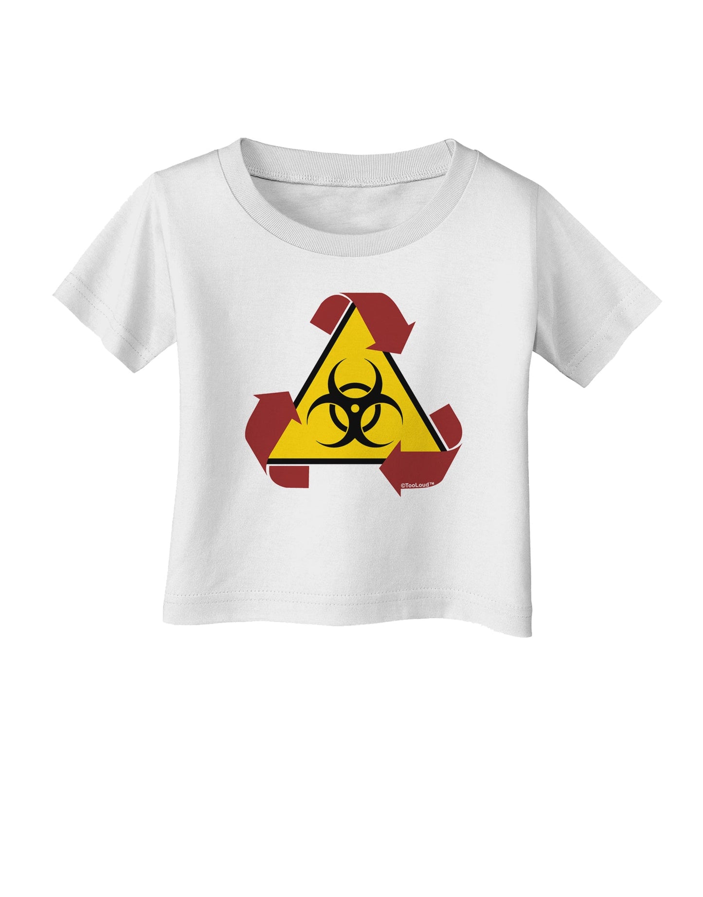 Recycle Biohazard Sign Infant T-Shirt by TooLoud-Infant T-Shirt-TooLoud-White-06-Months-Davson Sales