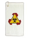 Recycle Biohazard Sign Micro Terry Gromet Golf Towel 16 x 25 inch by TooLoud-Golf Towel-TooLoud-White-Davson Sales