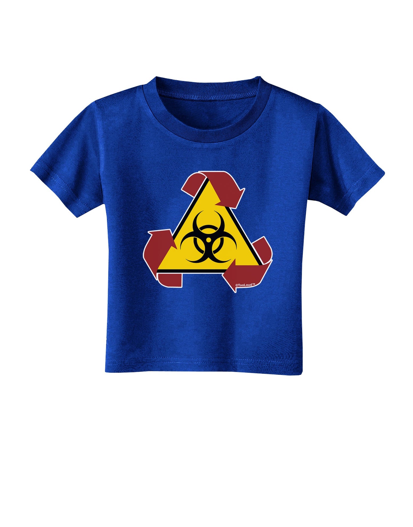Recycle Biohazard Sign Toddler T-Shirt Dark by TooLoud-Toddler T-Shirt-TooLoud-Royal-Blue-2T-Davson Sales