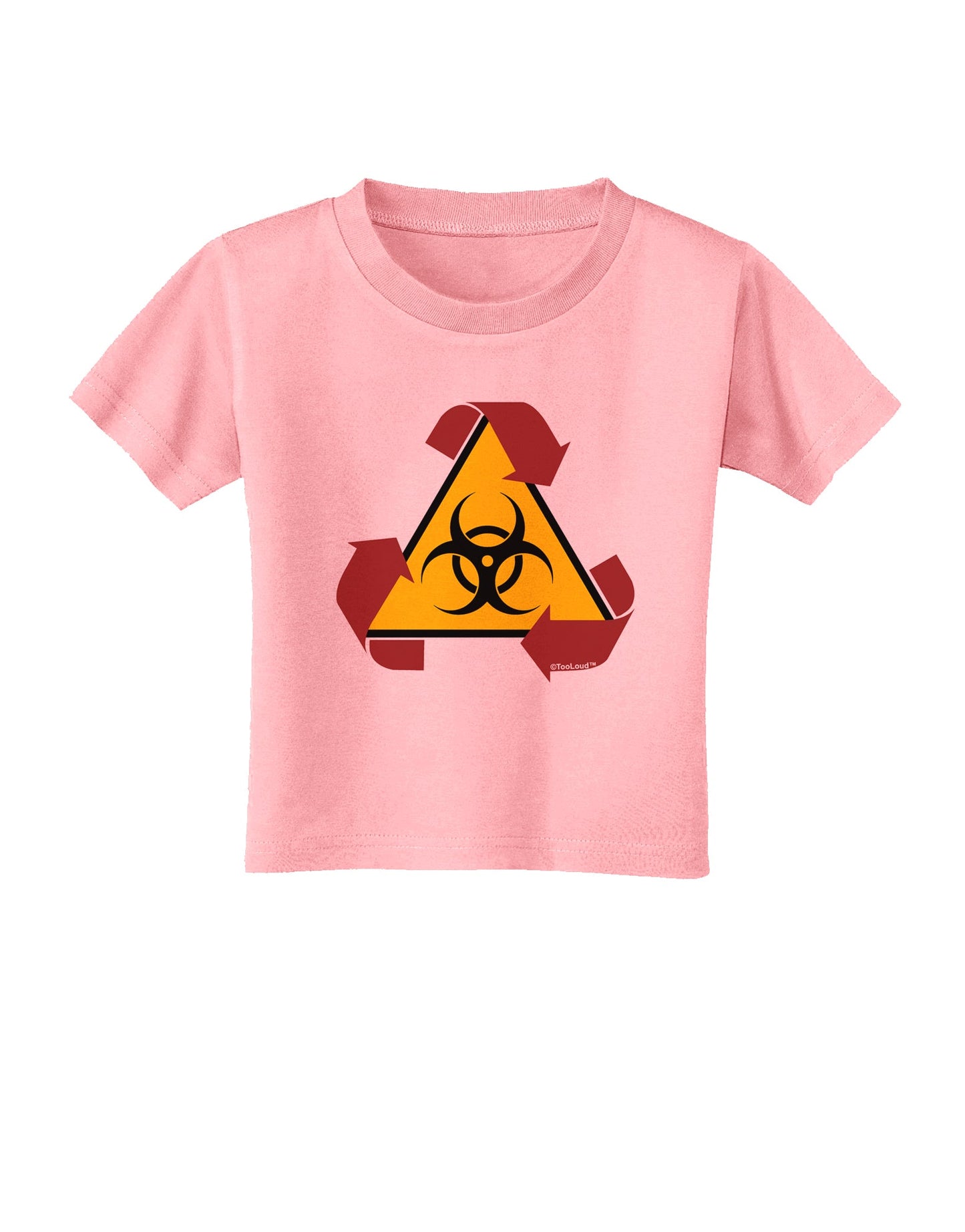 Recycle Biohazard Sign Toddler T-Shirt by TooLoud-Toddler T-Shirt-TooLoud-Candy-Pink-2T-Davson Sales