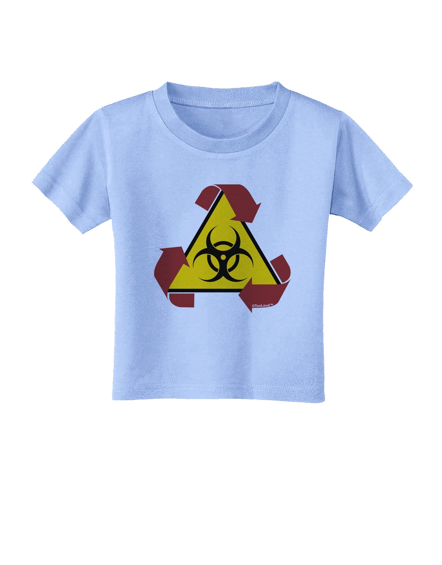 Recycle Biohazard Sign Toddler T-Shirt by TooLoud-Toddler T-Shirt-TooLoud-Aquatic-Blue-2T-Davson Sales