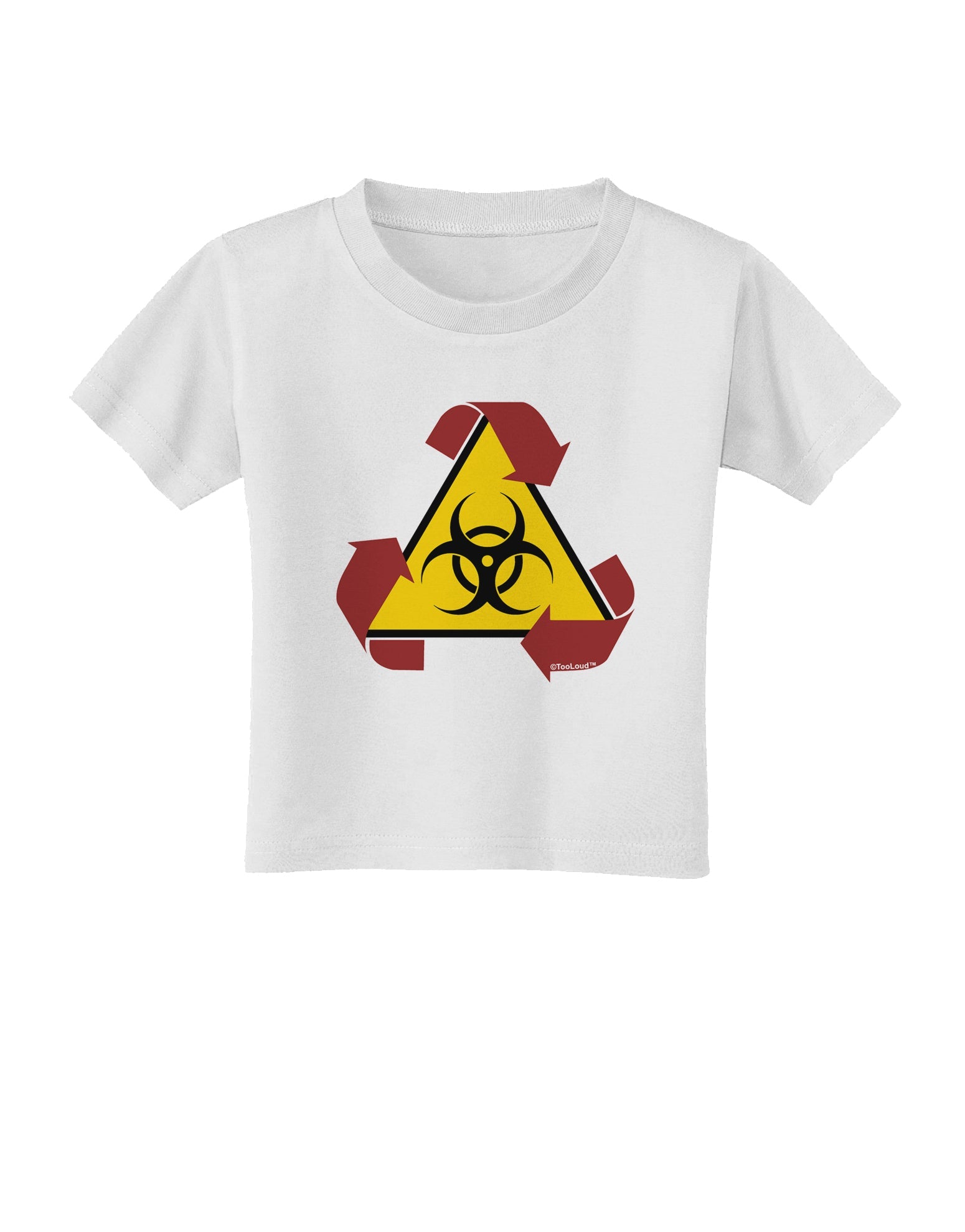 Recycle Biohazard Sign Toddler T-Shirt by TooLoud-Toddler T-Shirt-TooLoud-White-2T-Davson Sales