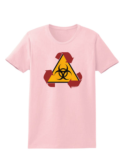 Recycle Biohazard Sign Womens T-Shirt by TooLoud-Womens T-Shirt-TooLoud-PalePink-X-Small-Davson Sales