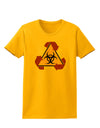 Recycle Biohazard Sign Womens T-Shirt by TooLoud-Womens T-Shirt-TooLoud-Gold-X-Small-Davson Sales