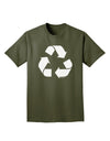 Recycle Black and White Adult Dark T-Shirt by TooLoud-Mens T-Shirt-TooLoud-Military-Green-Small-Davson Sales