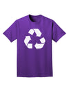 Recycle Black and White Adult Dark T-Shirt by TooLoud-Mens T-Shirt-TooLoud-Purple-Small-Davson Sales