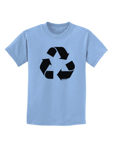 Recycle Black and White Childrens T-Shirt by TooLoud-Childrens T-Shirt-TooLoud-Light-Blue-X-Small-Davson Sales