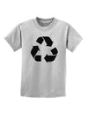 Recycle Black and White Childrens T-Shirt by TooLoud-Childrens T-Shirt-TooLoud-AshGray-X-Small-Davson Sales