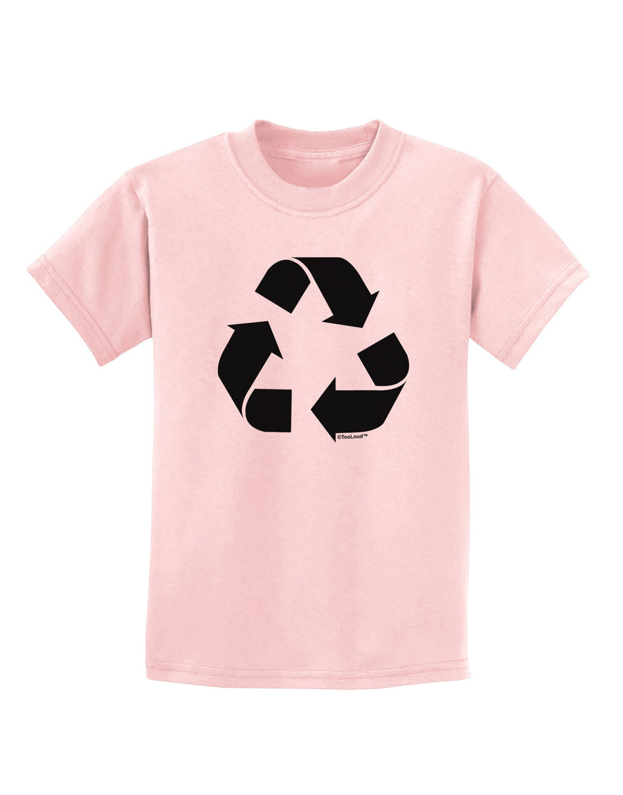 Recycle Black and White Childrens T-Shirt by TooLoud-Childrens T-Shirt-TooLoud-White-X-Small-Davson Sales