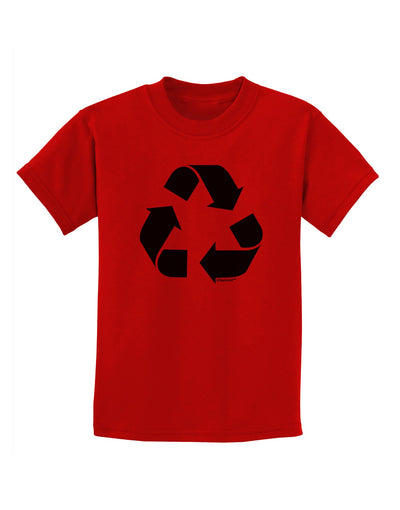 Recycle Black and White Childrens T-Shirt by TooLoud-Childrens T-Shirt-TooLoud-Red-X-Small-Davson Sales