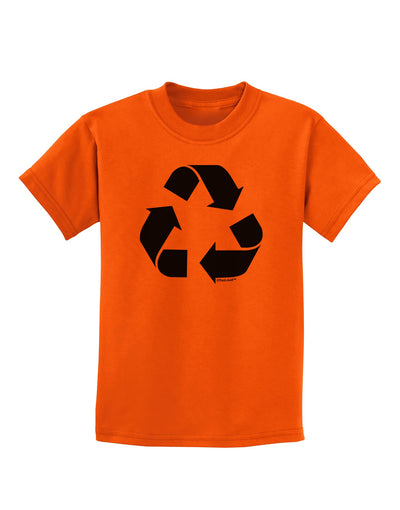 Recycle Black and White Childrens T-Shirt by TooLoud-Childrens T-Shirt-TooLoud-Orange-X-Small-Davson Sales