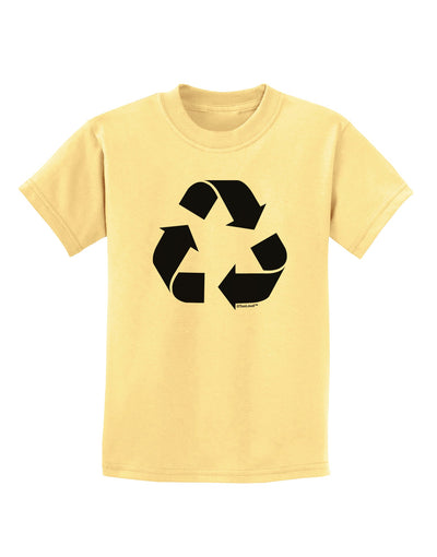 Recycle Black and White Childrens T-Shirt by TooLoud-Childrens T-Shirt-TooLoud-Daffodil-Yellow-X-Small-Davson Sales