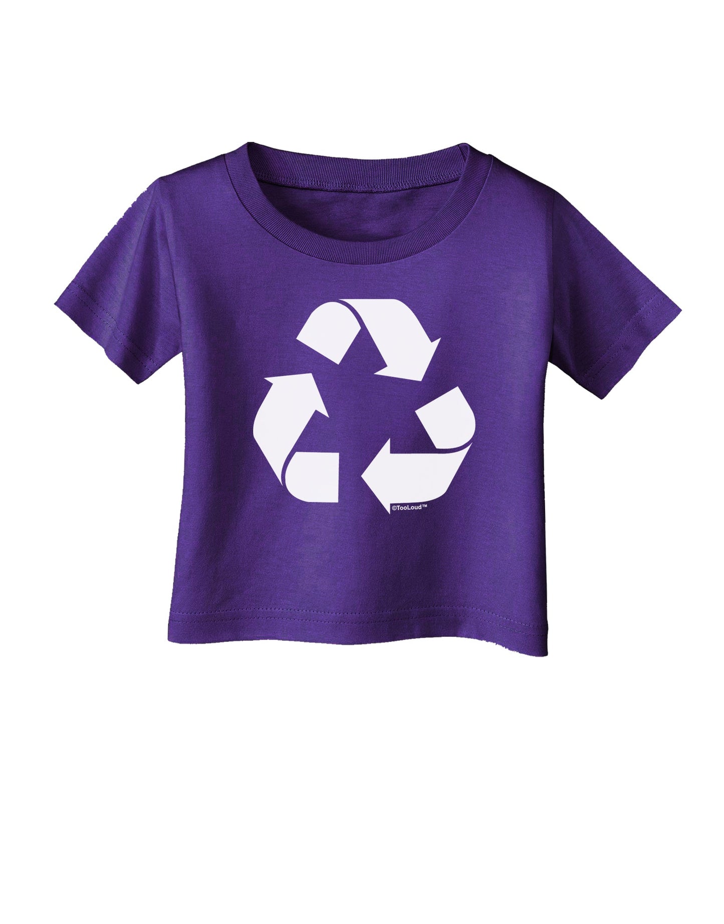 Recycle Black and White Infant T-Shirt Dark by TooLoud-Infant T-Shirt-TooLoud-Purple-06-Months-Davson Sales