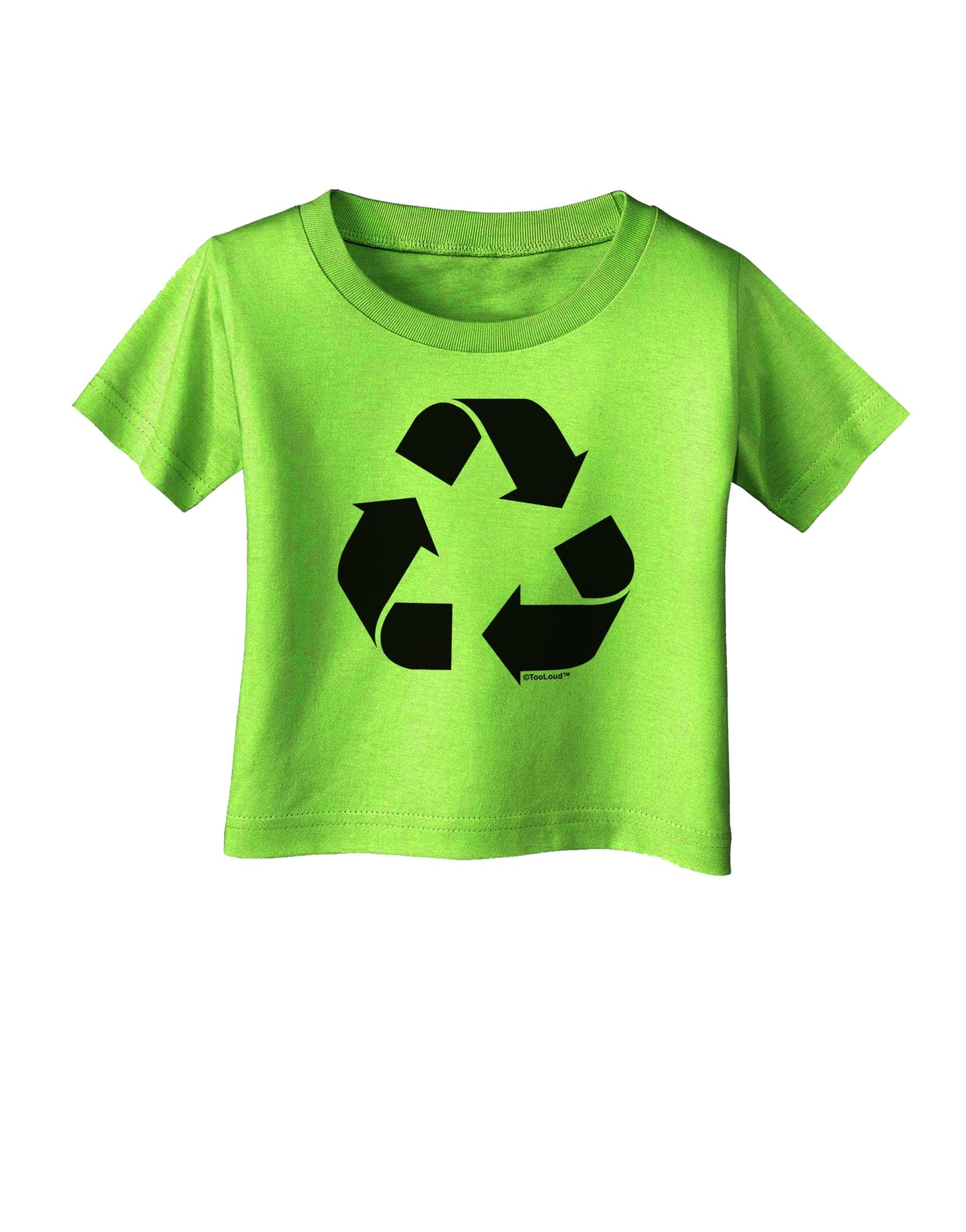 Recycle Black and White Infant T-Shirt by TooLoud-Infant T-Shirt-TooLoud-Lime-Green-06-Months-Davson Sales