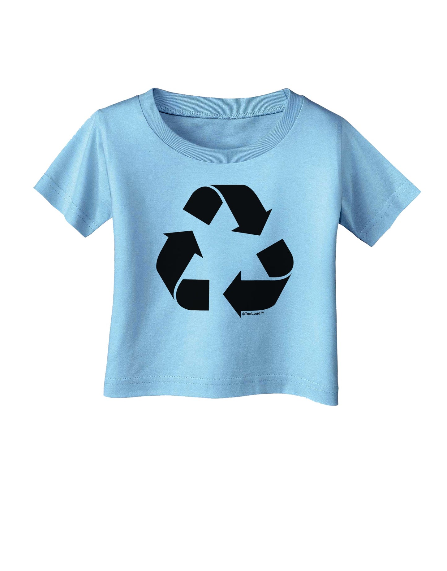 Recycle Black and White Infant T-Shirt by TooLoud-Infant T-Shirt-TooLoud-Aquatic-Blue-06-Months-Davson Sales