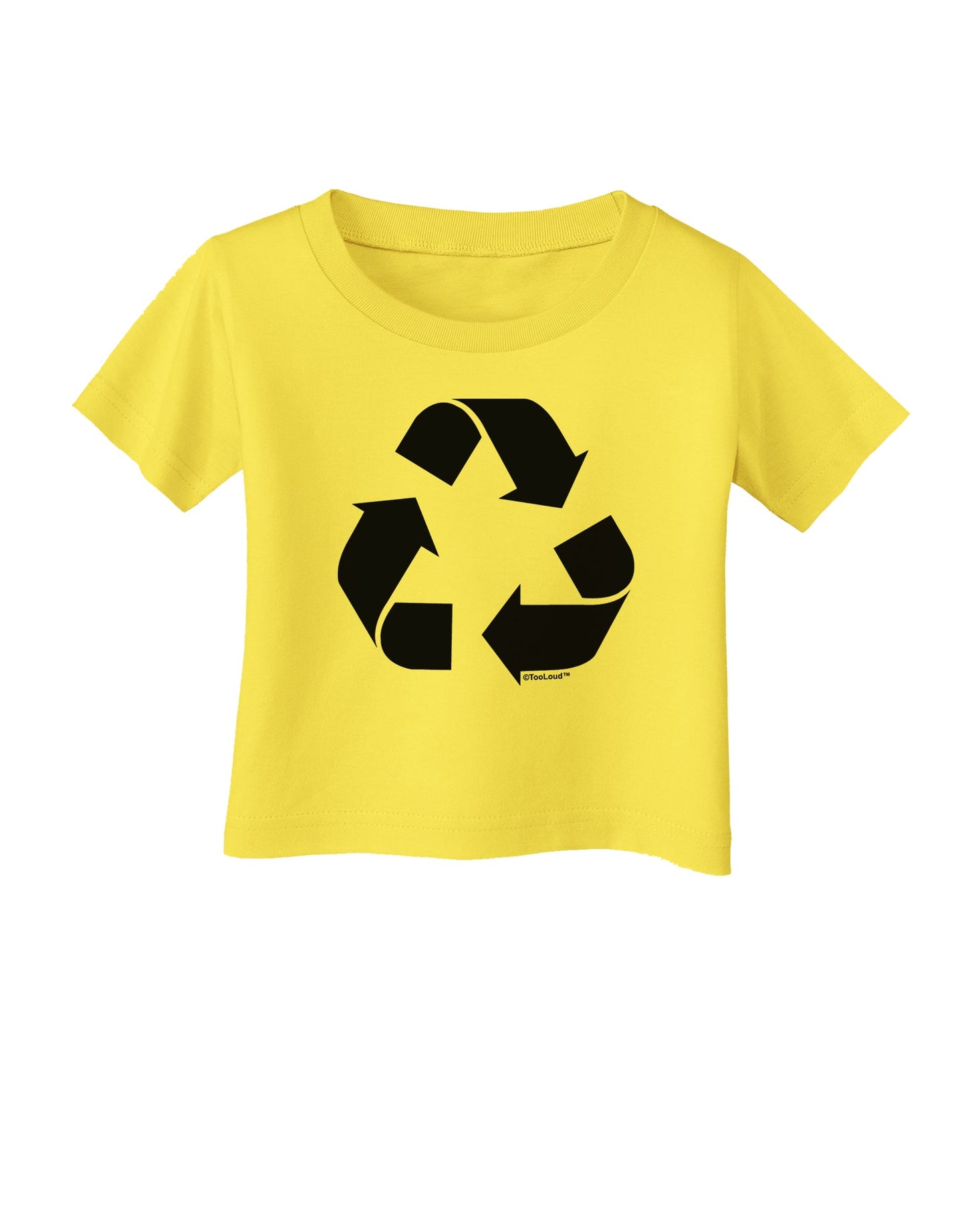 Recycle Black and White Infant T-Shirt by TooLoud-Infant T-Shirt-TooLoud-Yellow-06-Months-Davson Sales