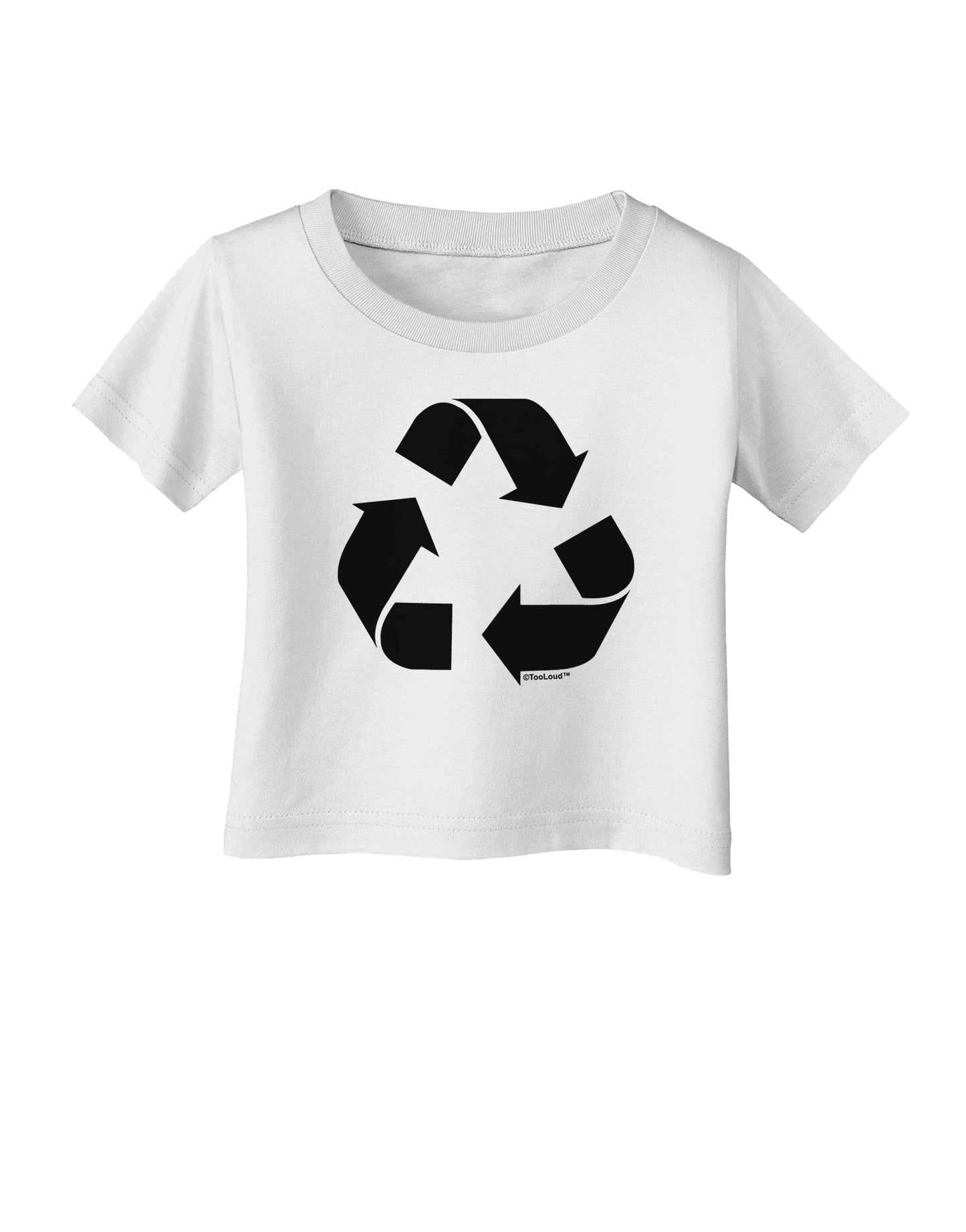 Recycle Black and White Infant T-Shirt by TooLoud-Infant T-Shirt-TooLoud-White-06-Months-Davson Sales