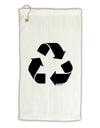 Recycle Black and White Micro Terry Gromet Golf Towel 16 x 25 inch by TooLoud-Golf Towel-TooLoud-White-Davson Sales