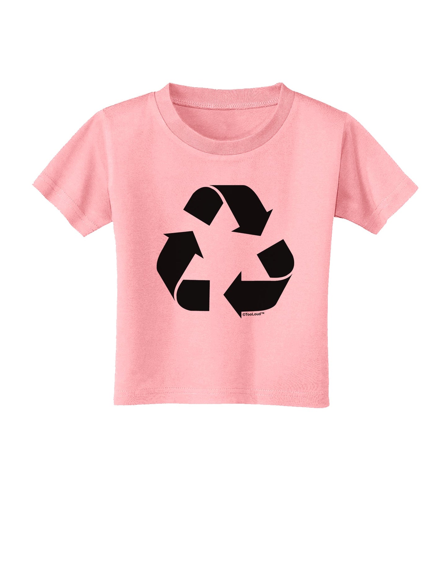 Recycle Black and White Toddler T-Shirt by TooLoud-Toddler T-Shirt-TooLoud-Candy-Pink-2T-Davson Sales
