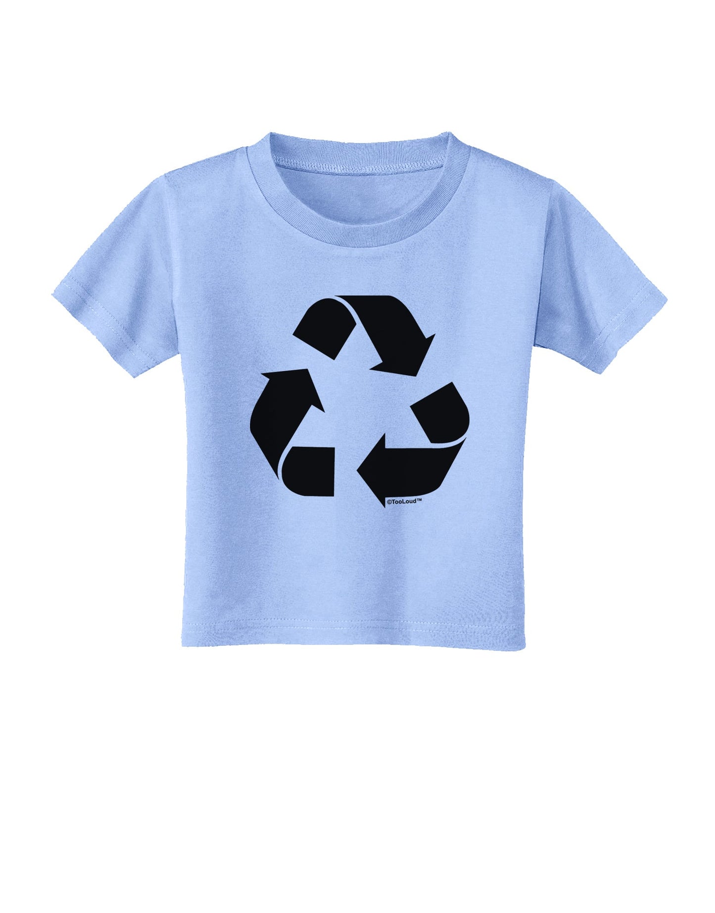 Recycle Black and White Toddler T-Shirt by TooLoud-Toddler T-Shirt-TooLoud-Aquatic-Blue-2T-Davson Sales