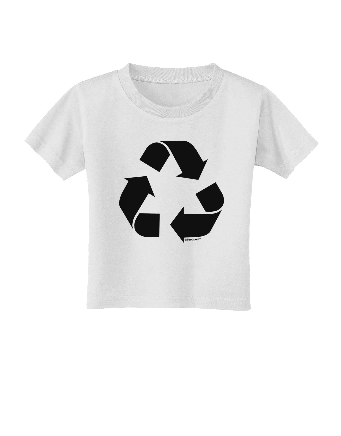 Recycle Black and White Toddler T-Shirt by TooLoud-Toddler T-Shirt-TooLoud-White-2T-Davson Sales