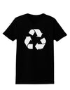 Recycle Black and White Womens Dark T-Shirt by TooLoud-Womens T-Shirt-TooLoud-Black-X-Small-Davson Sales