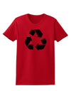 Recycle Black and White Womens T-Shirt by TooLoud-Womens T-Shirt-TooLoud-Red-X-Small-Davson Sales