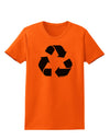 Recycle Black and White Womens T-Shirt by TooLoud-Womens T-Shirt-TooLoud-Orange-X-Small-Davson Sales