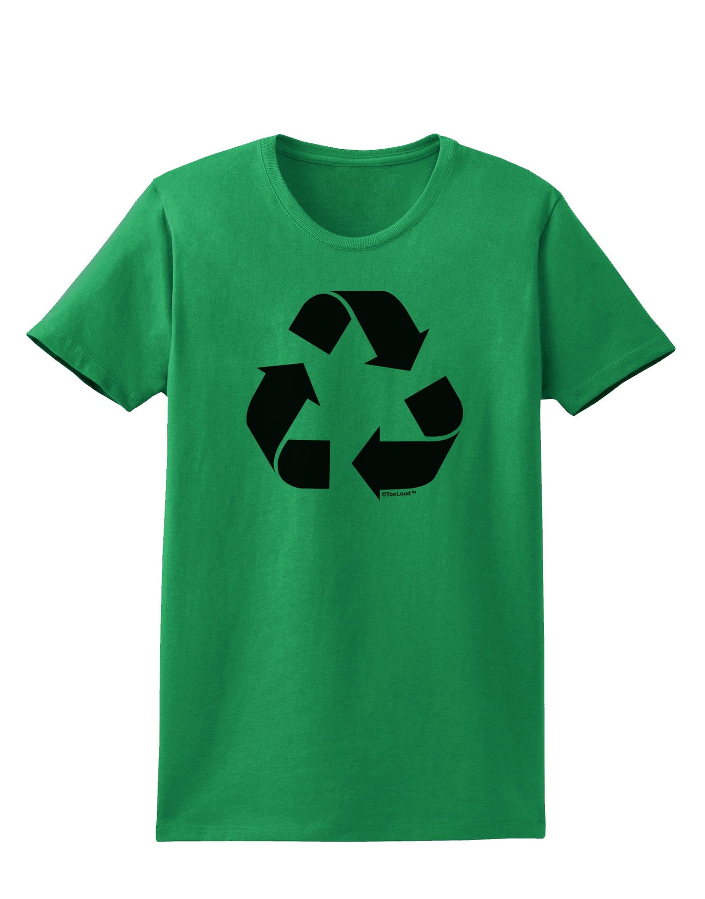 Recycle Black and White Womens T-Shirt by TooLoud-Womens T-Shirt-TooLoud-Kelly-Green-X-Small-Davson Sales