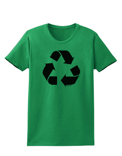 Recycle Black and White Womens T-Shirt by TooLoud-Womens T-Shirt-TooLoud-Kelly-Green-X-Small-Davson Sales