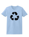 Recycle Black and White Womens T-Shirt by TooLoud-Womens T-Shirt-TooLoud-Light-Blue-X-Small-Davson Sales