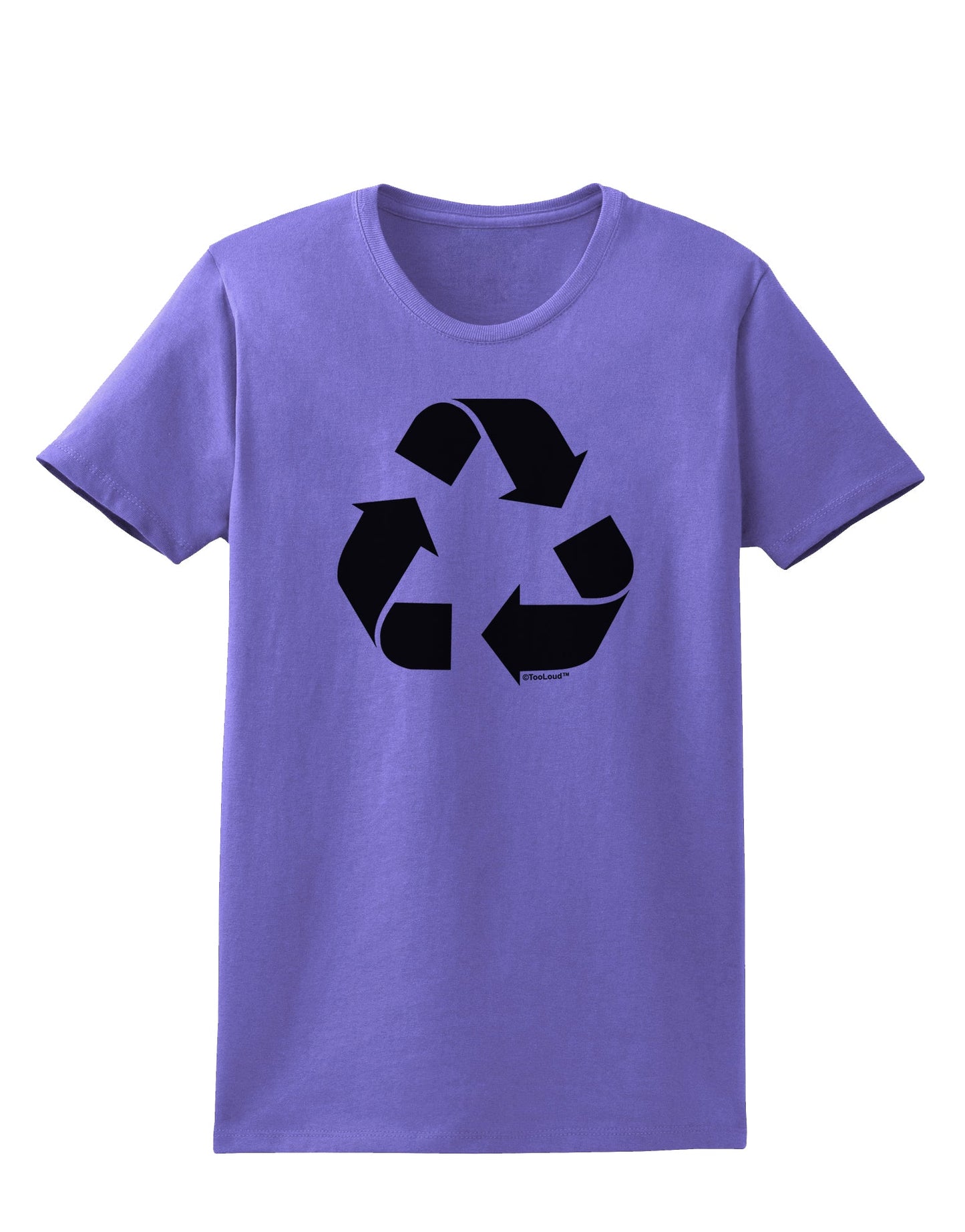 Recycle Black and White Womens T-Shirt by TooLoud-Womens T-Shirt-TooLoud-Violet-X-Small-Davson Sales