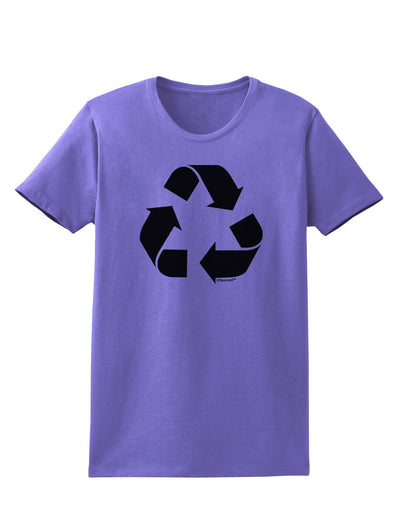 Recycle Black and White Womens T-Shirt by TooLoud-Womens T-Shirt-TooLoud-Violet-X-Small-Davson Sales