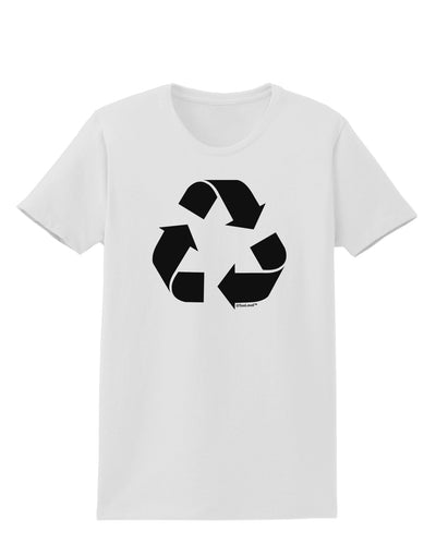 Recycle Black and White Womens T-Shirt by TooLoud-Womens T-Shirt-TooLoud-White-X-Small-Davson Sales