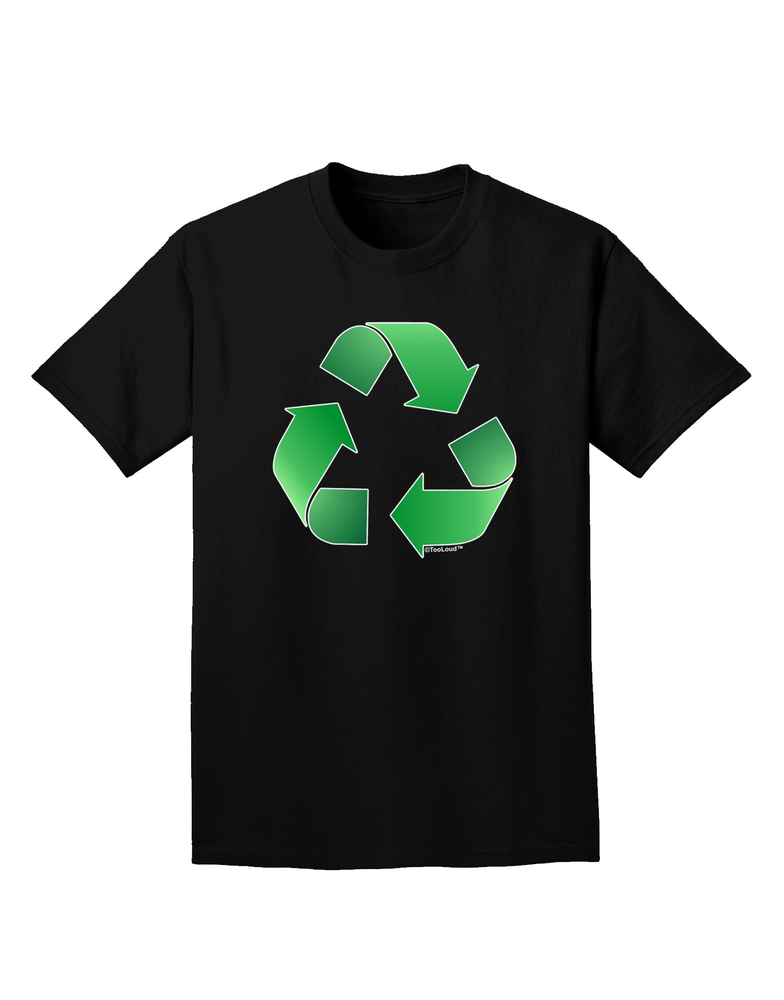 Recycle Green Adult Dark T-Shirt by TooLoud-Mens T-Shirt-TooLoud-Black-Small-Davson Sales
