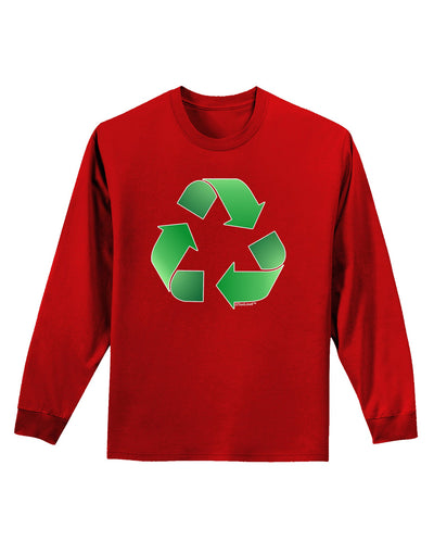 Recycle Green Adult Long Sleeve Dark T-Shirt by TooLoud-TooLoud-Red-Small-Davson Sales