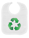 Recycle Green Baby Bib by TooLoud