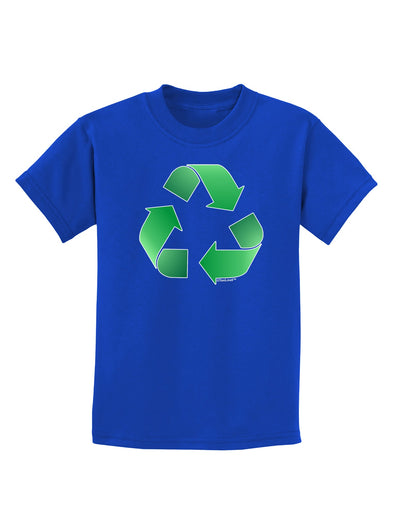 Recycle Green Childrens Dark T-Shirt by TooLoud-Childrens T-Shirt-TooLoud-Royal-Blue-X-Small-Davson Sales