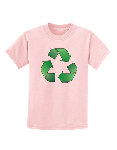 Recycle Green Childrens T-Shirt by TooLoud-Childrens T-Shirt-TooLoud-PalePink-X-Small-Davson Sales