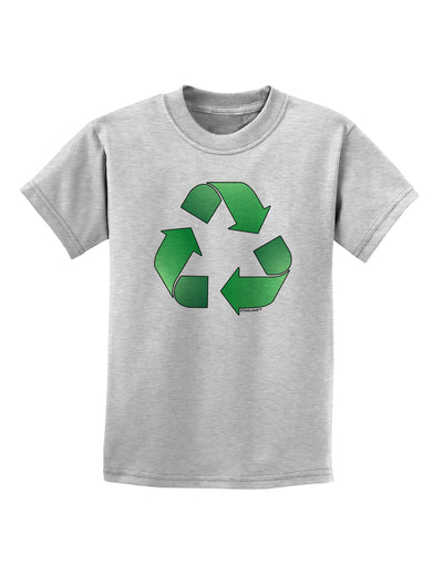 Recycle Green Childrens T-Shirt by TooLoud-Childrens T-Shirt-TooLoud-AshGray-X-Small-Davson Sales