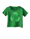 Recycle Green Infant T-Shirt Dark by TooLoud-Infant T-Shirt-TooLoud-Clover-Green-06-Months-Davson Sales