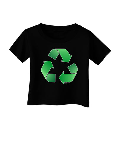 Recycle Green Infant T-Shirt Dark by TooLoud-Infant T-Shirt-TooLoud-Black-06-Months-Davson Sales
