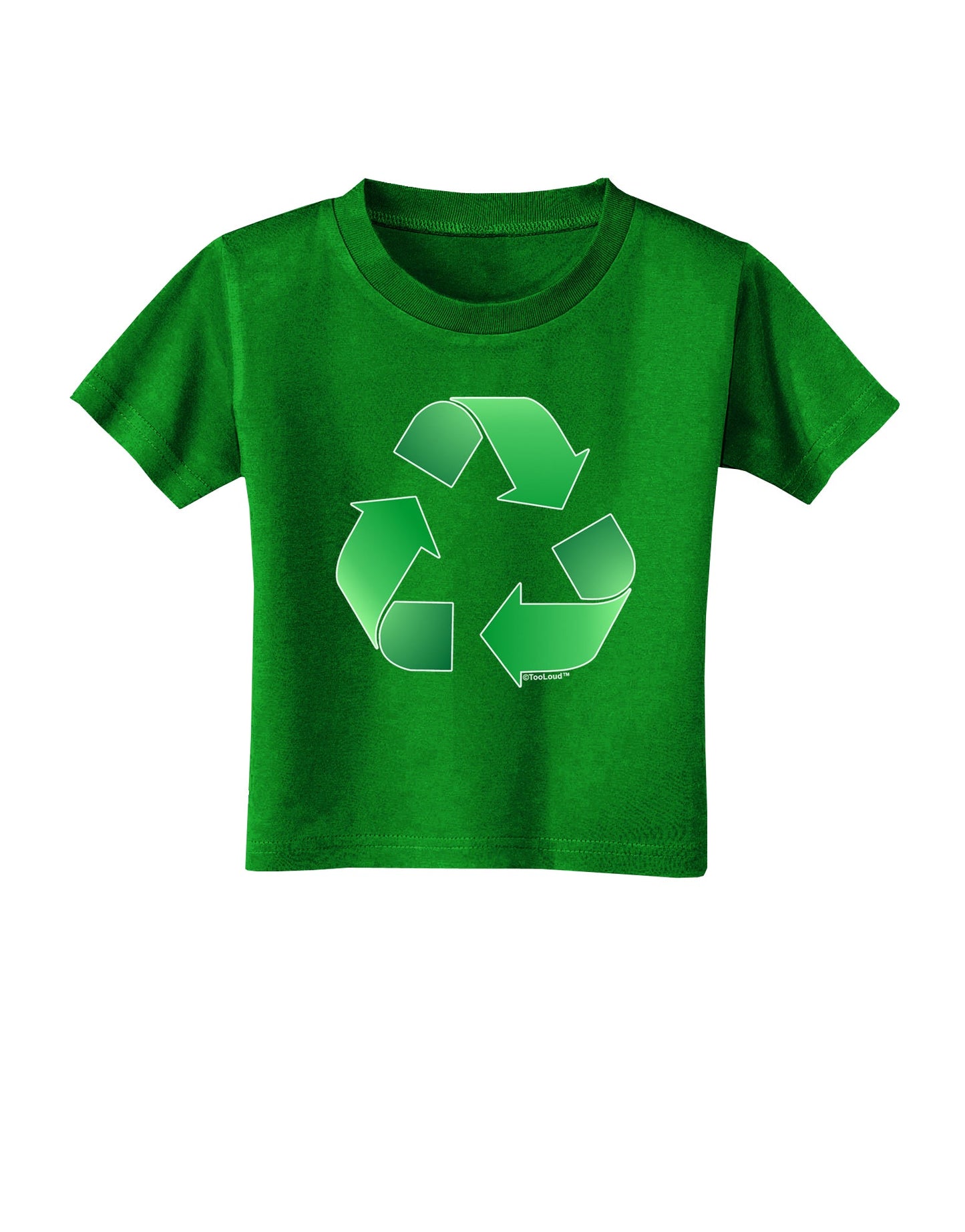 Recycle Green Toddler T-Shirt Dark by TooLoud-Toddler T-Shirt-TooLoud-Clover-Green-2T-Davson Sales