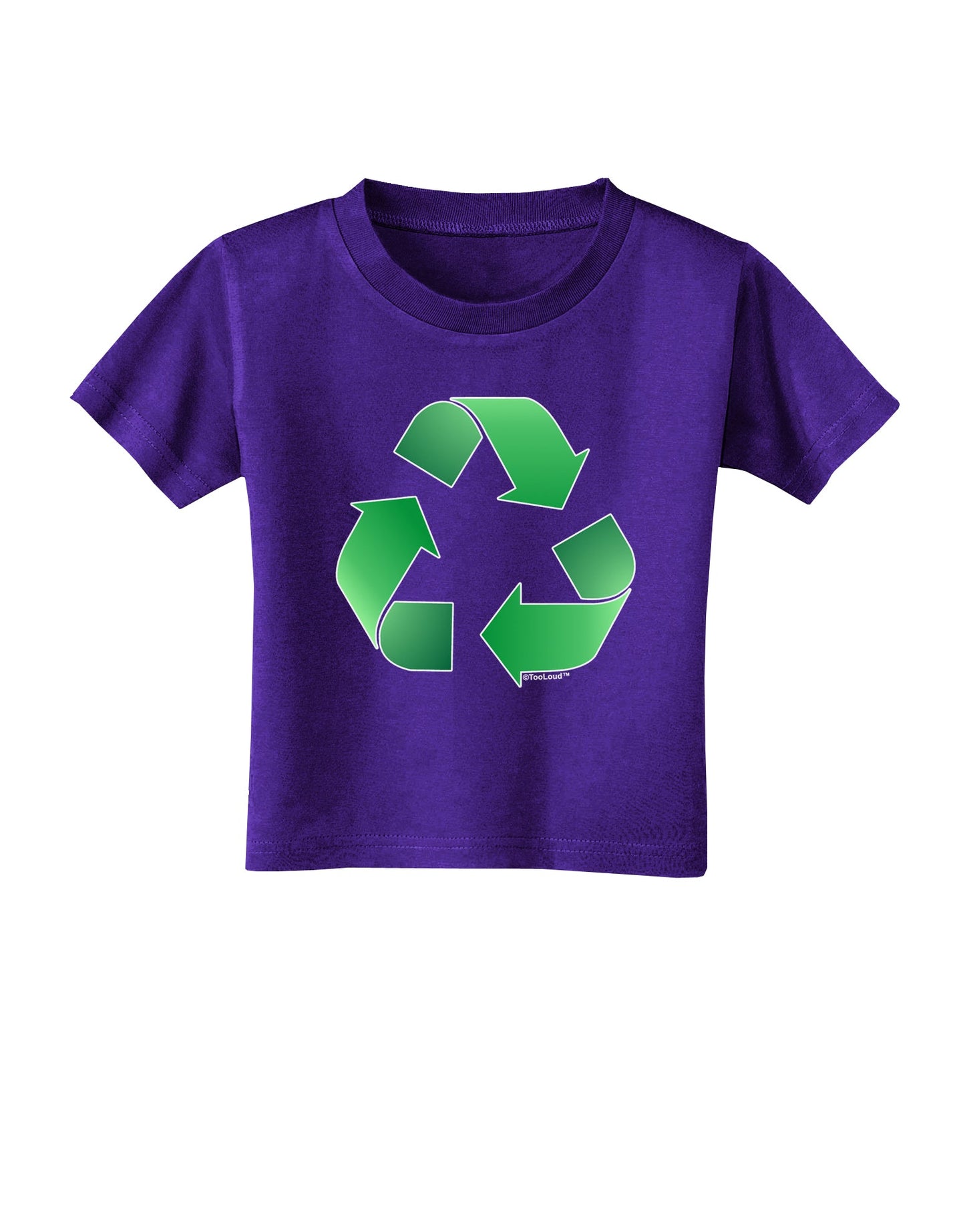 Recycle Green Toddler T-Shirt Dark by TooLoud-Toddler T-Shirt-TooLoud-Purple-2T-Davson Sales