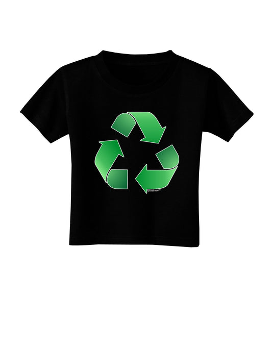 Recycle Green Toddler T-Shirt Dark by TooLoud-Toddler T-Shirt-TooLoud-Black-2T-Davson Sales